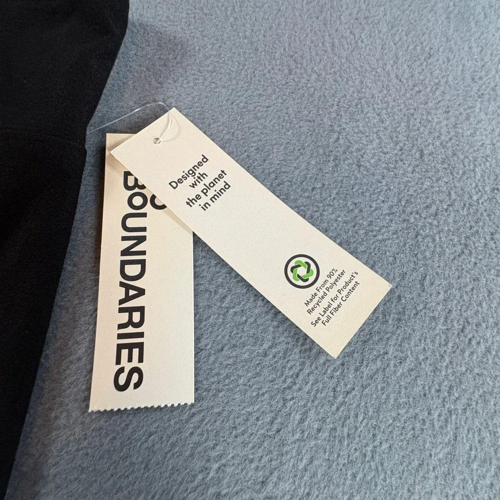 No Boundaries Women's Shorty Shorts Black Soot‎ High Rise Recycled Poly S/M NWT